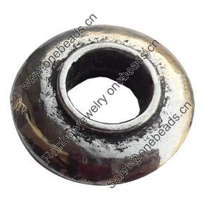 European Style Beads Zinc Alloy Jewelry Findings Lead-free, 14mm Hole:6mm, Sold by Bag 