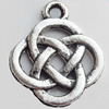 Pendant Zinc Alloy Jewelry Findings Lead-free, 16x19mm, Sold by Bag