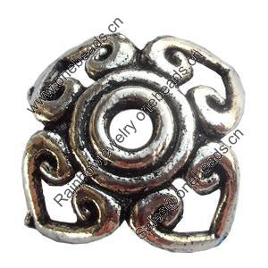 Bead Caps Zinc Alloy Jewelry Findings Lead-free, 18mm Hole:3mm, Sold by Bag
