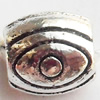 Beads Zinc Alloy Jewelry Findings Lead-free, Drum, 6x5mm Hole:1.5mm, Sold by Bag