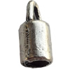 Zinc Alloy Cord End Caps Lead-free, 4x9mm, Sold by Bag