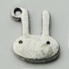 Pendant Zinc Alloy Jewelry Findings Lead-free, Animal Head 10x13mm Hole:1mm, Sold by Bag