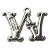Pendant Zinc Alloy Jewelry Findings Lead-free, Letter 31x26mm Hole:2.5mm, Sold by Bag