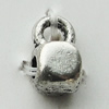 Pendant Zinc Alloy Jewelry Findings Lead-free, 4x7mm, Sold by Bag