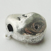 Bead Zinc Alloy Jewelry Findings Lead-free, Nugget 6x7mm Hole:1.5mm, Sold by Bag