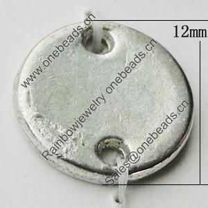 Connectors Zinc Alloy Jewelry Findings Lead-free, 12mm Hole:1.5mm, Sold by Bag