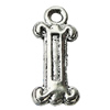 Pendant Zinc Alloy Jewelry Findings Lead-free, Letter 10x24mm Hole:2.5mm, Sold by Bag