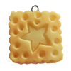Resin Pendant, Square, 23mm, Hole:Approx 2mm, Sold by Bag