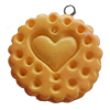 Resin Pendant, Flat Round, 26mm, Hole:Approx 2mm, Sold by Bag