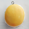 Resin Pendant, Hamburger, 24x27mm, Hole:Approx 2mm, Sold by Bag