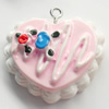 Resin Pendant, Heart, 28x25mm, Hole:Approx 2mm, Sold by Bag