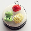 Resin Pendant, 20mm, Hole:Approx 2mm, Sold by Bag