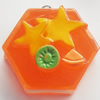 Resin Pendant, Polygon, 29x27mm, Hole:Approx 2mm, Sold by Bag