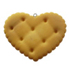 Resin Pendant, Heart, 60x48mm, Hole:Approx 2mm, Sold by Bag