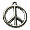 Pendant Zinc Alloy Jewelry Findings Lead-free, 25x29mm Hole:2.5mm, Sold by Bag