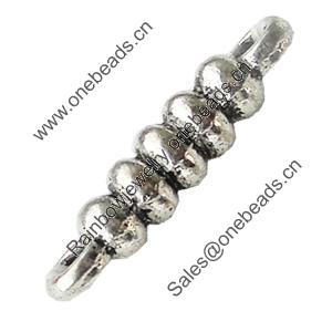 Connectors Zinc Alloy Jewelry Findings Lead-free, 15x3mm Hole:1.5mm, Sold by Bag