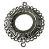 Connectors Zinc Alloy Jewelry Findings Lead-free, 51x62mm Hole:3.5mm, Sold by Bag