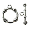 Clasps Zinc Alloy Jewelry Findings Lead-free, Loop:19x23mm Bar:5x27mm Hole:2mm, Sold by KG