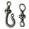 Clasps Zinc Alloy Jewelry Findings Lead-free, Loop:8x25mm Bar:7x23mm, Sold by KG  
