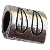 European Style Beads Zinc Alloy Jewelry Findings Lead-free, 8.5x9mm Hole:5mm, Sold by Bag 