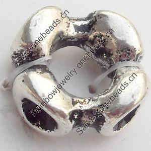 Connectors Zinc Alloy Jewelry Findings Lead-free, 12mm, Hole:6mm, Sold by Bag