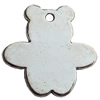 Pendant Zinc Alloy Jewelry Findings Lead-free, Bear, 24x25mm Hole:1.5mm, Sold by Bag