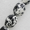Printing Ceramics Beads, 32x25mm Hole:4mm, Sold by Bag