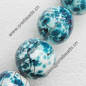 Printing Ceramics Beads, Round 20mm Hole:3mm, Sold by Bag