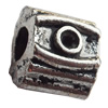 European Style Beads Zinc Alloy Jewelry Findings Lead-free, 8x9mm Hole:3.5mm, Sold by Bag 