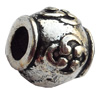European Style Beads Zinc Alloy Jewelry Findings Lead-free, 11mm Hole:5mm, Sold by Bag 