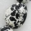 Printing Ceramics Beads, Nugget 40x31mm Hole:3mm, Sold by Bag