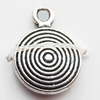 Pendant Zinc Alloy Jewelry Findings Lead-free, 8x11mm Hole:1mm, Sold by Bag