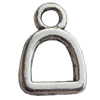 Pendant Zinc Alloy Jewelry Findings Lead-free, 8x11mm, Sold by Bag