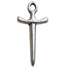 Pendant Zinc Alloy Jewelry Findings Lead-free, Cross, 10x20mm, Sold by Bag