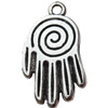 Pendant Zinc Alloy Jewelry Findings Lead-free, 15x24mm, Sold by Bag