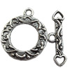 Clasps Zinc Alloy Jewelry Findings Lead-free, Loop:22x26mm Bar:6x28mm Hole:2.5mm, Sold by KG