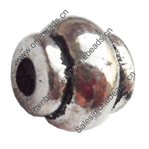 Beads Zinc Alloy Jewelry Findings Lead-free, 4x5mm, Hole:1mm, Sold by Bag