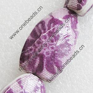 Printing Ceramics Beads, Nugget 34x22mm Hole:3.5mm, Sold by Bag