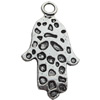 Pendant Zinc Alloy Jewelry Findings Lead-free, 20x36mm, Hole:3.5mm,Sold by Bag