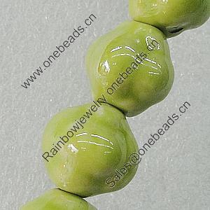 Ceramics Beads Plated AB, 17x16mm Hole:2.5mm, Sold by Bag