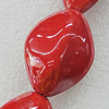Ceramics Beads Plated AB, 23x30mm Hole:2.5mm, Sold by Bag