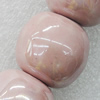 Ceramics Beads Plated AB, 22x21mm Hole:4.5mm, Sold by Bag