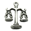 Pendant Zinc Alloy Jewelry Findings Lead-free, 17x23mm Hole:2mm, Sold by Bag