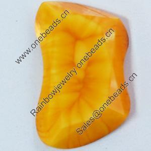 Resin Cabochons, No-Hole Jewelry findings, 22x33mm, Sold by Bag