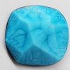 Resin Cabochons, No-Hole Jewelry findings, 26mm, Sold by Bag