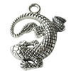 Pendant Zinc Alloy Jewelry Findings Lead-free, Aniaml 25x30mm Hole:3mm, Sold by Bag