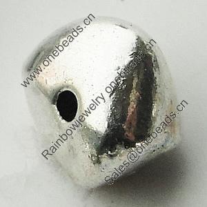Bead Zinc Alloy Jewelry Findings Lead-free, Nugget 8x9mm Hole:1mm, Sold by Bag