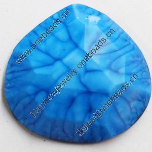 Resin Cabochons, No-Hole Jewelry findings, 29x30mm, Sold by Bag
