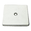Bead Zinc Alloy Jewelry Findings Lead-free, Square 29mm Hole:3mm, Sold by Bag