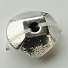 Bead Zinc Alloy Jewelry Findings Lead-free, Square 11x11mm Hole:1.5mm, Sold by Bag